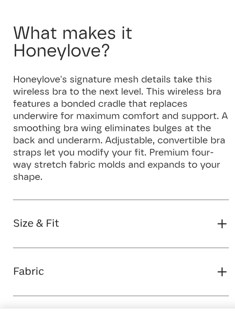 Honeylove Crossover Black Wireless Bra With Removable Pads Sz L 38 B/C - Picture 10 of 10